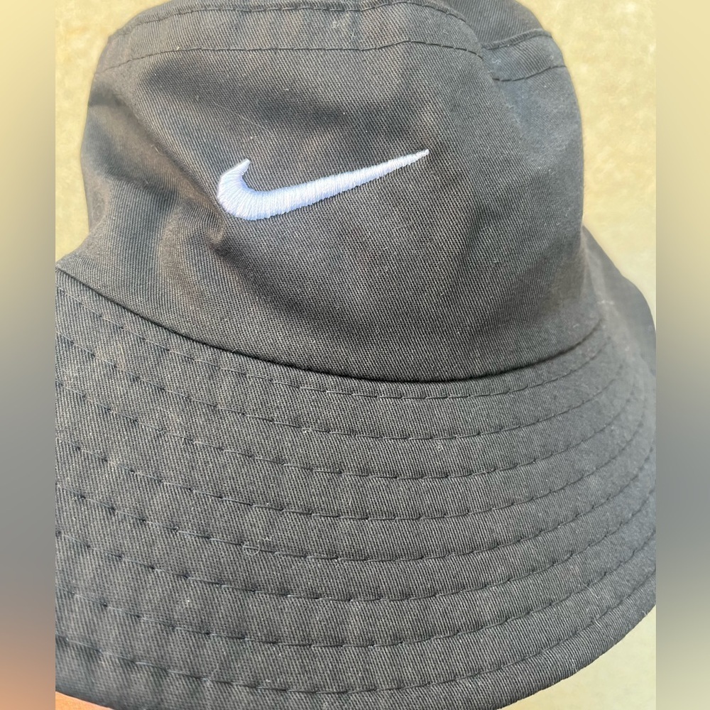 Nike Hat Black Bucket‎ Center Swoosh Logo L Street City Hip Hop Rap Rare Unisex